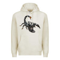Oatmeal Heather scorpion Premium Hoodie - LillyAllenDesigns