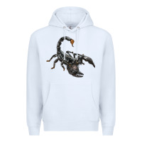 White scorpion Premium Hoodie - LillyAllenDesigns