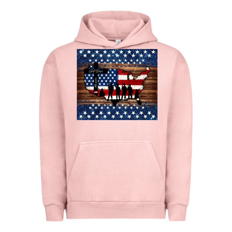 God Bless America American Flag Tumbler Urban Hoodie by Jasminsmagicworld | Teevron
