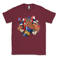 Burgundy Baseball afro girl sneakers Classic Tee - RanaPortraitStore