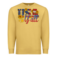 Antique Gold usa y all Premium Sweatshirt - HRA Design Shop