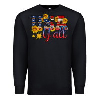 Black usa y all Premium Sweatshirt - HRA Design Shop