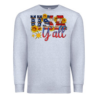 Heather Grey usa y all Premium Sweatshirt - HRA Design Shop