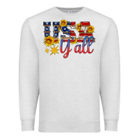 Oatmeal Heather usa y all Premium Sweatshirt - HRA Design Shop