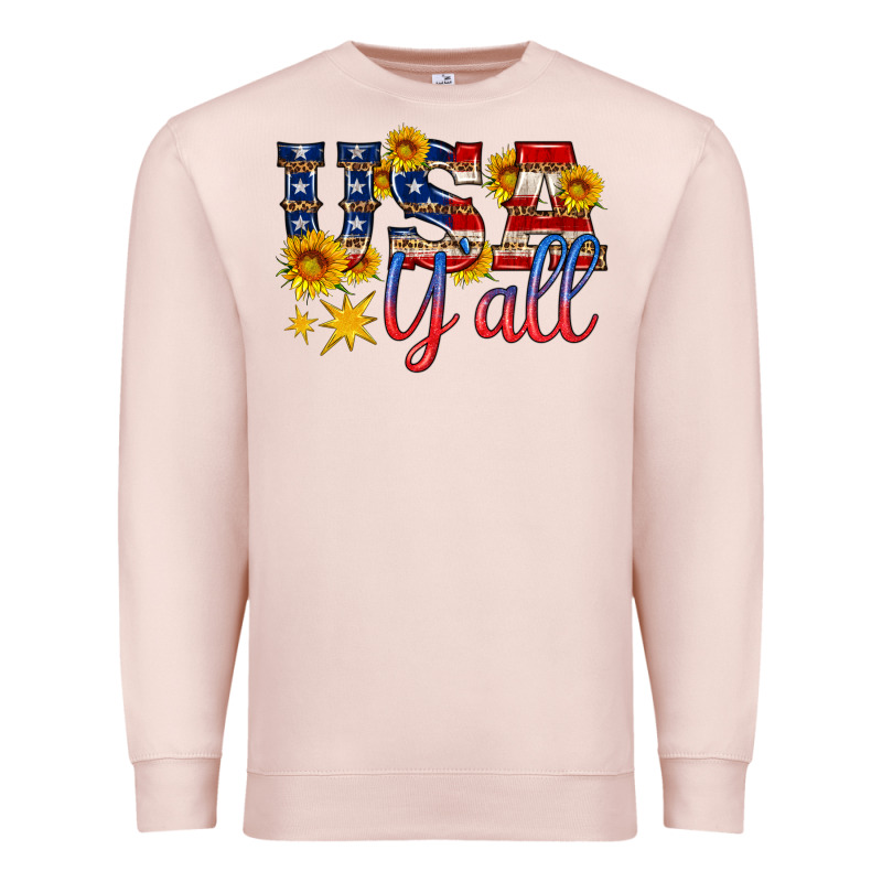 Usa Y All Premium Sweatshirt by HRA Design Shop | Teevron
