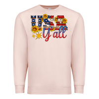 Pale Pink usa y all Premium Sweatshirt - HRA Design Shop