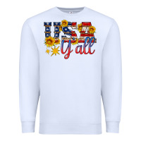 White usa y all Premium Sweatshirt - HRA Design Shop