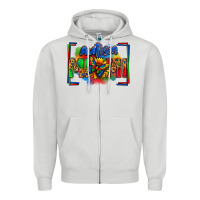 Dove Grey autism mimi Zipper Hoodie - Zillion Design Studio