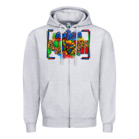 Heather Grey autism mimi Zipper Hoodie - Zillion Design Studio