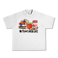Lunar Rock teacher life with books  pen and coffee Urban Heavy Tee - Artiststas