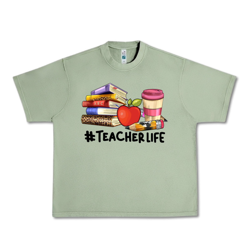 Teacher Life With Books  Pen And Coffee Urban Heavy Tee by Artiststas | Teevron