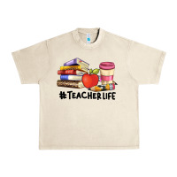 Sandshell teacher life with books  pen and coffee Urban Heavy Tee - Artiststas