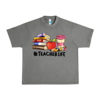 Tornado teacher life with books  pen and coffee Urban Heavy Tee - Artiststas