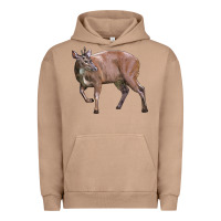 Pigment Burro Red Brocket Buck Deer Urban Hoodie - LillyAllenDesigns