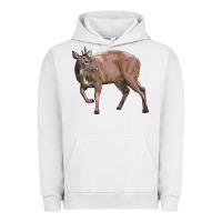 Pigment Lunar Rock Red Brocket Buck Deer Urban Hoodie - LillyAllenDesigns