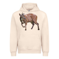 Sandshell Red Brocket Buck Deer Urban Hoodie - LillyAllenDesigns