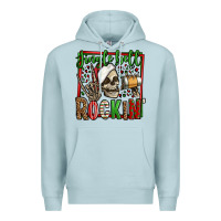 Blue Mist jingle bell rockin skeleton christmas Premium Hoodie - Jasminsmagicworld