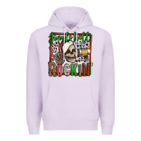 Lilac jingle bell rockin skeleton christmas Premium Hoodie - Jasminsmagicworld