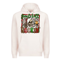 Pale Pink jingle bell rockin skeleton christmas Premium Hoodie - Jasminsmagicworld