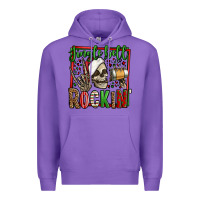 Purple jingle bell rockin skeleton christmas Premium Hoodie - Jasminsmagicworld