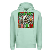 Seafoam jingle bell rockin skeleton christmas Premium Hoodie - Jasminsmagicworld