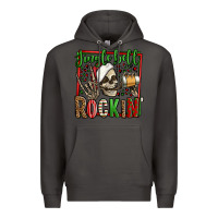 Smoke jingle bell rockin skeleton christmas Premium Hoodie - Jasminsmagicworld