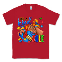 Red Be a kind sole Autism afro girl sneakers Classic Tee - RanaPortraitStore