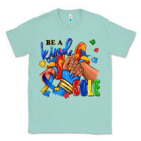 Seafoam Be a kind sole Autism afro girl sneakers Classic Tee - RanaPortraitStore