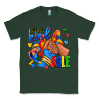 Sports Green Be a kind sole Autism afro girl sneakers Classic Tee - RanaPortraitStore