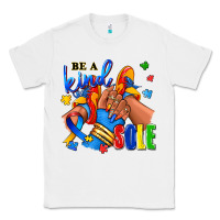 White Be a kind sole Autism afro girl sneakers Classic Tee - RanaPortraitStore