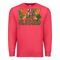 Cardinal Lucky and blessed st. patricks day Premium Sweatshirt - Neo Western