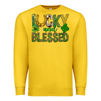 Lemon Lucky and blessed st. patricks day Premium Sweatshirt - Neo Western