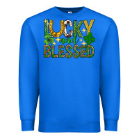 True Royal Lucky and blessed st. patricks day Premium Sweatshirt - Neo Western