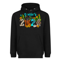 Black senior 2024 cow Heavyweight Hoodie - Zillion Design Studio