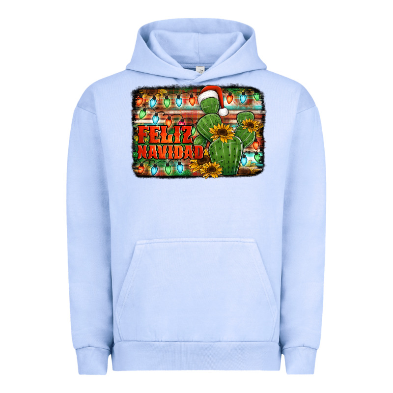 Feliz Navidad Merry Christmas Cactus Urban Hoodie by Jasminsmagicworld | Teevron