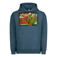 Pigment Midnight Navy feliz navidad merry christmas cactus Urban Hoodie - Jasminsmagicworld