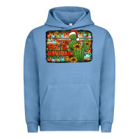 Pigment Pebble Blue feliz navidad merry christmas cactus Urban Hoodie - Jasminsmagicworld