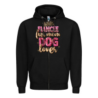 Black fiancée fur mom dog lover Zipper Hoodie - Zillion Design Studio