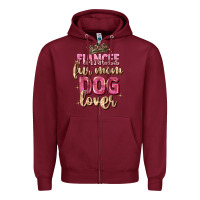 Burgundy fiancée fur mom dog lover Zipper Hoodie - Zillion Design Studio