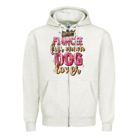 Oatmeal Heather fiancée fur mom dog lover Zipper Hoodie - Zillion Design Studio