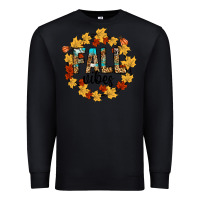 Black fall vibes Premium Sweatshirt - CowhideDigitalArt