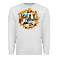 Oatmeal Heather fall vibes Premium Sweatshirt - CowhideDigitalArt