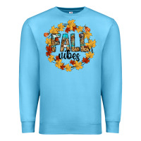 Ocean Blue fall vibes Premium Sweatshirt - CowhideDigitalArt