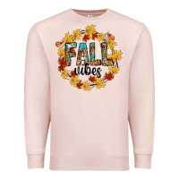 Pale Pink fall vibes Premium Sweatshirt - CowhideDigitalArt