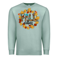 Seafoam fall vibes Premium Sweatshirt - CowhideDigitalArt