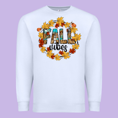 Fall Vibes Premium Sweatshirt Designed By Cowhidedigitalart