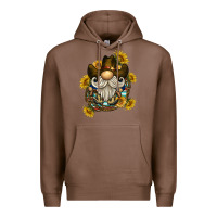 Chestnut cowboy gnome sunflower rope Premium Hoodie - BarkalooDesign