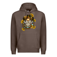 Coffee cowboy gnome sunflower rope Premium Hoodie - BarkalooDesign