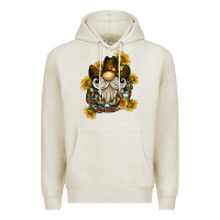 Oatmeal Heather cowboy gnome sunflower rope Premium Hoodie - BarkalooDesign