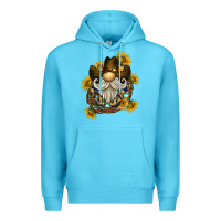 Ocean Blue cowboy gnome sunflower rope Premium Hoodie - BarkalooDesign